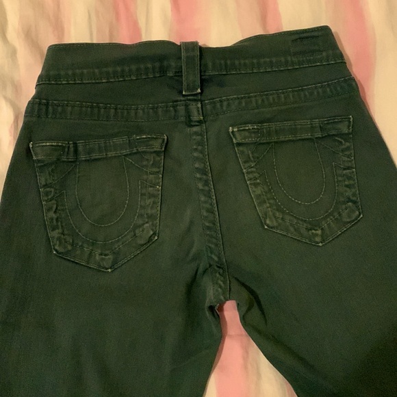 Great Forest Green premium denim brand True Religion jeans - Picture 4 of 4